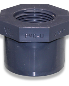 Reducing bush 50od x 1"fm short w/octagon PVC NP16